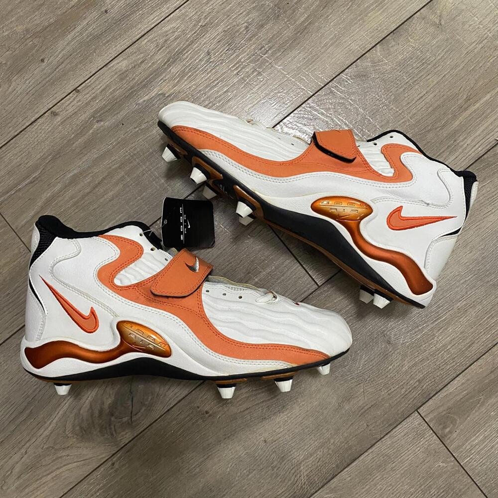 ❌SOLD❌ *NEW* 1997 Nike Air Zoom Jet D Cleats Size 12 DS Vintage Texas Sanders